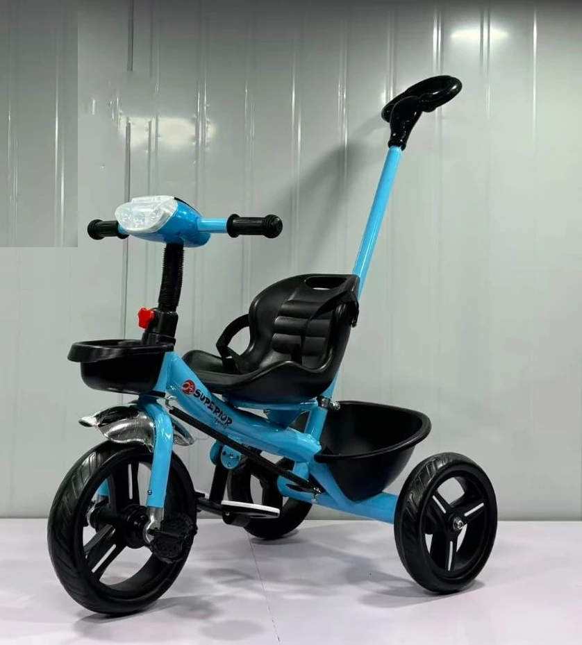 Parent handle high quality music and light tricycle -2605