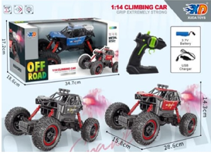 OFF Road RC Car, 4Channel 2.4GHz Remote Control truck with off road tires LED Lights