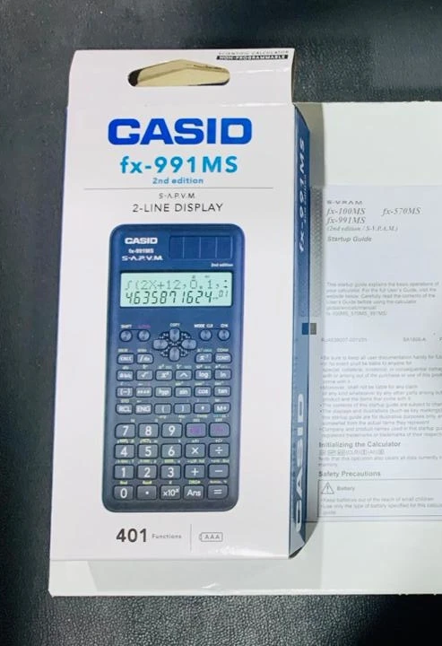 Casio fx-991ms 2 line display scientific calculator