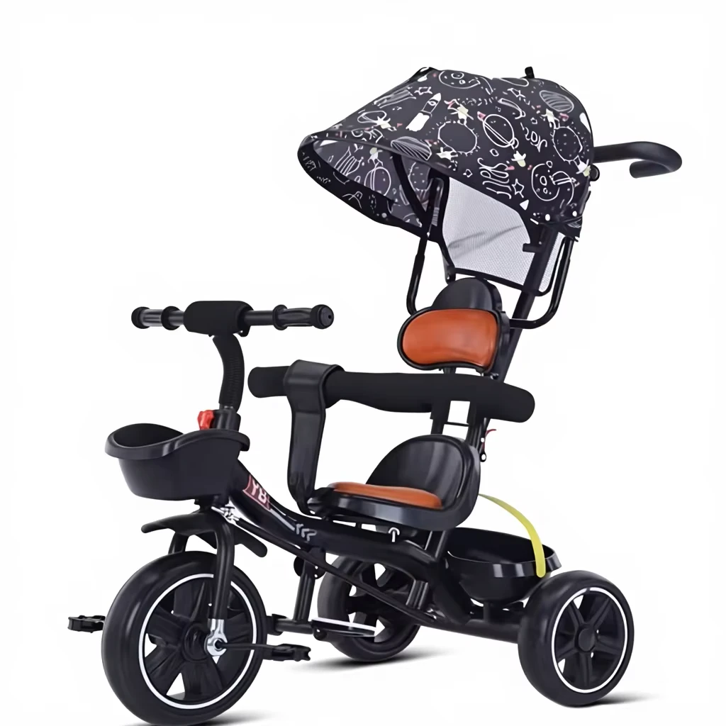 parent handle tricycle with hood 18