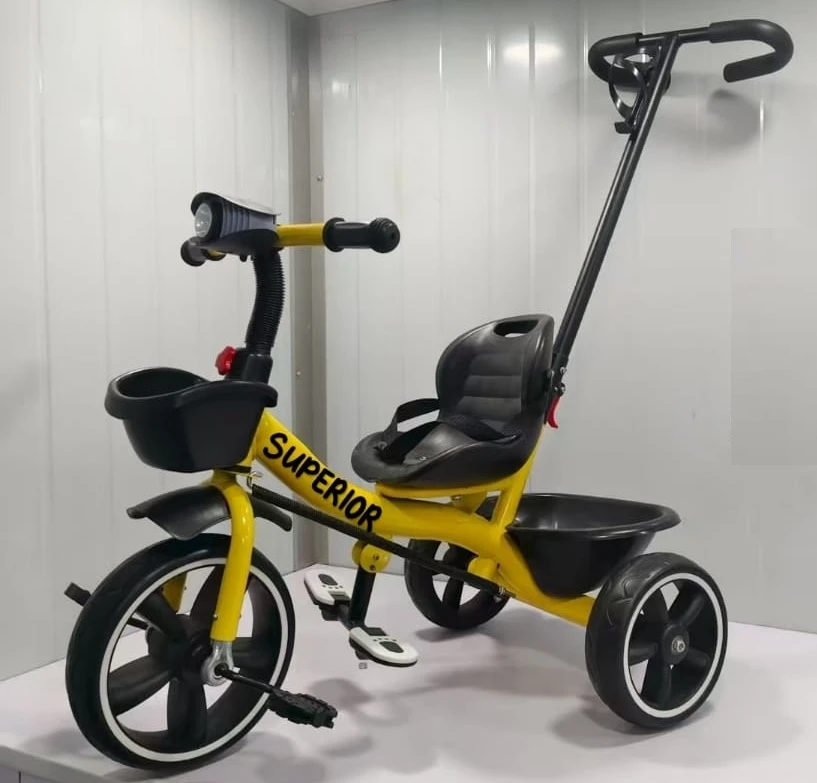 Parent handle high quality music and light tricycle -2602
