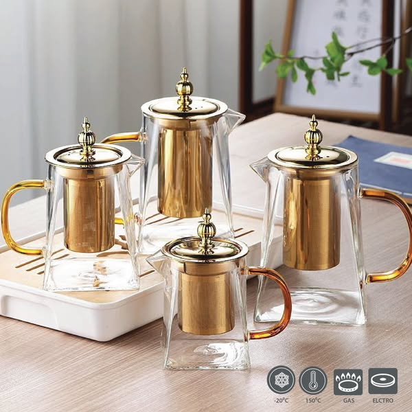 Borosilicate Glass Beautiful Teapot