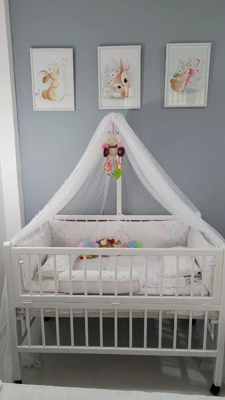 Baby cot A-201 Design White / Lacquer Color