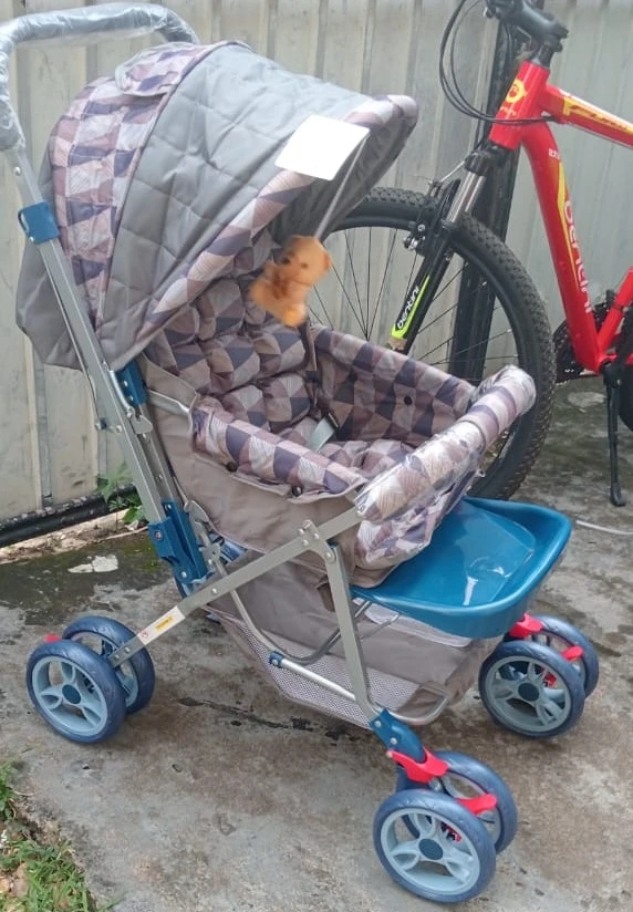 Baby Stroller/Go Cart 3 step foldable 008 model