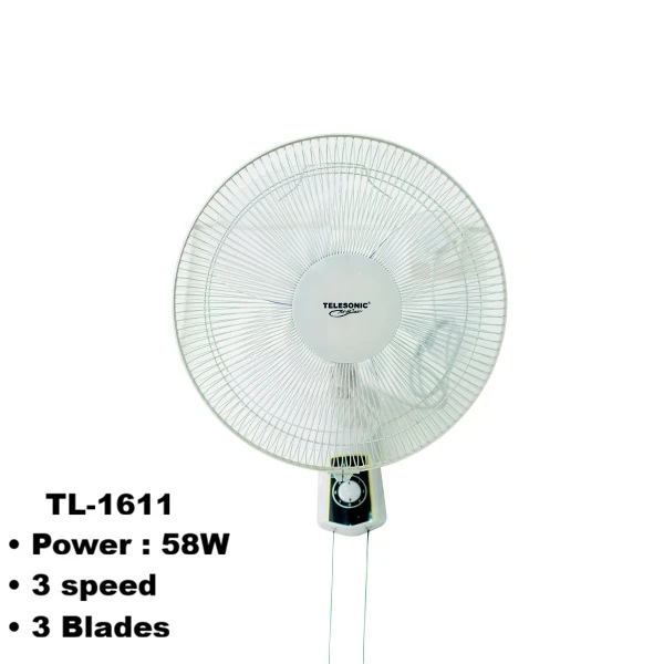 Telesonic Wall Fan TL-1611 - Basic Model