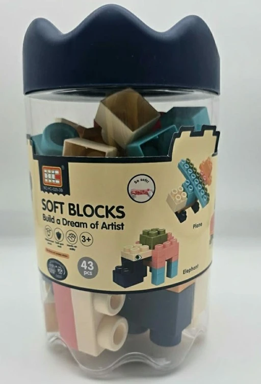 kids children building blocks soft blocks-43pcs