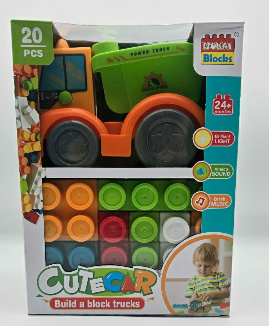 build a block trucks-cute car