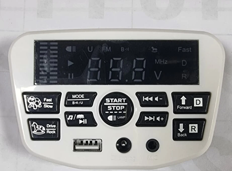 JR1956M central control music player designed for children's electric ride-on vehicles 12v- for big Jeep