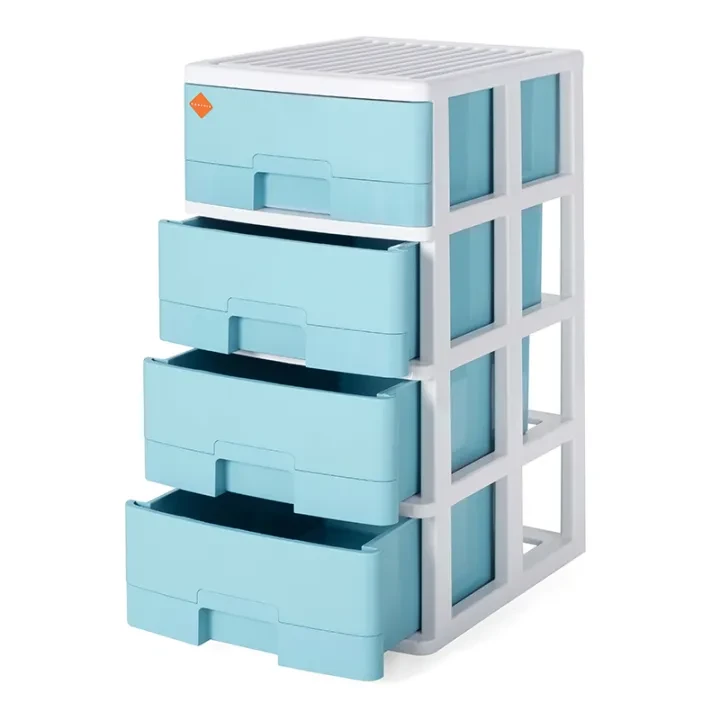 Phoenix MED 4 pcs  baby drawer cupboard wardrobe storage box office furniture Single Color