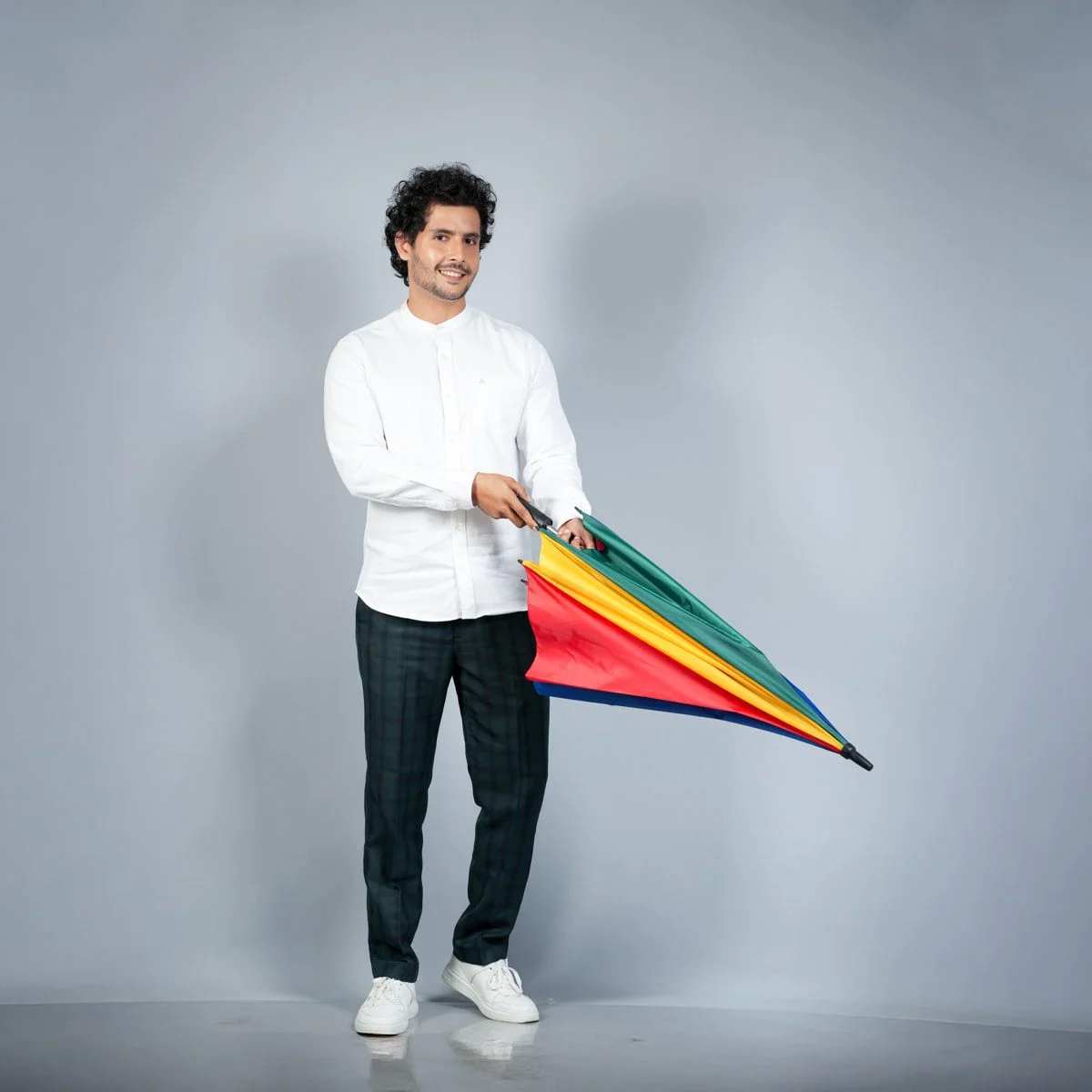 30″ Multi Colour Gents Umbrella– 2583