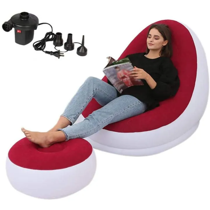 Inflatable Sofa With Leg Rester