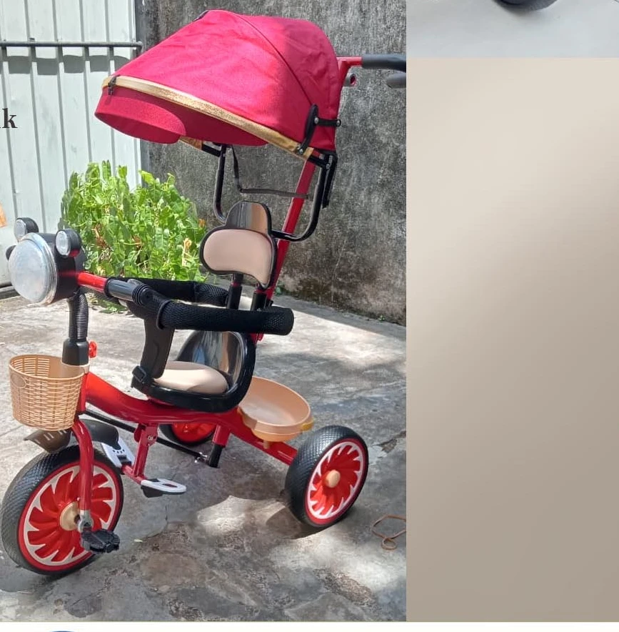 kids Tricycle Push handle + Hood 266A model
