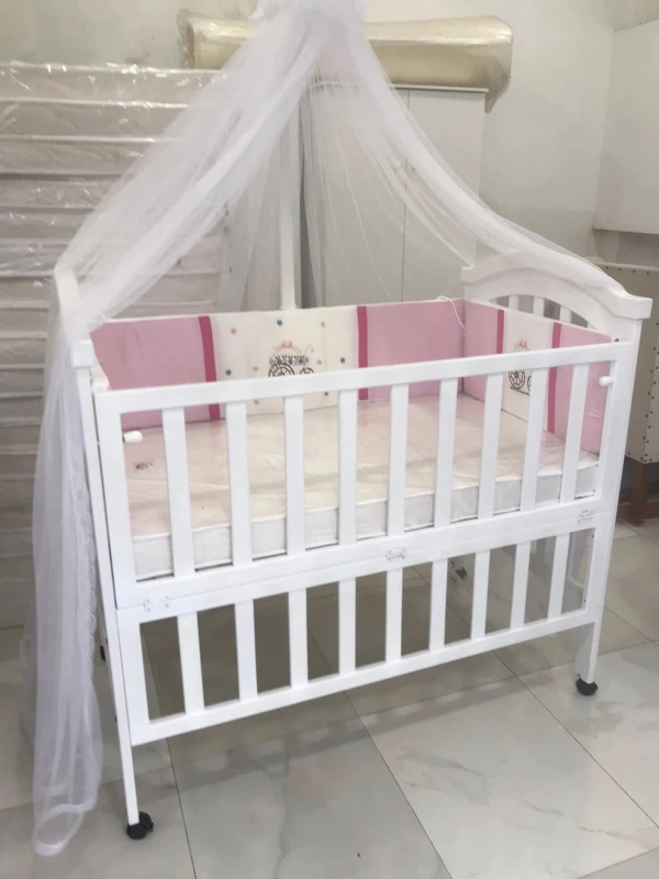 Baby cot A-203 Design White / Lacquer Color
