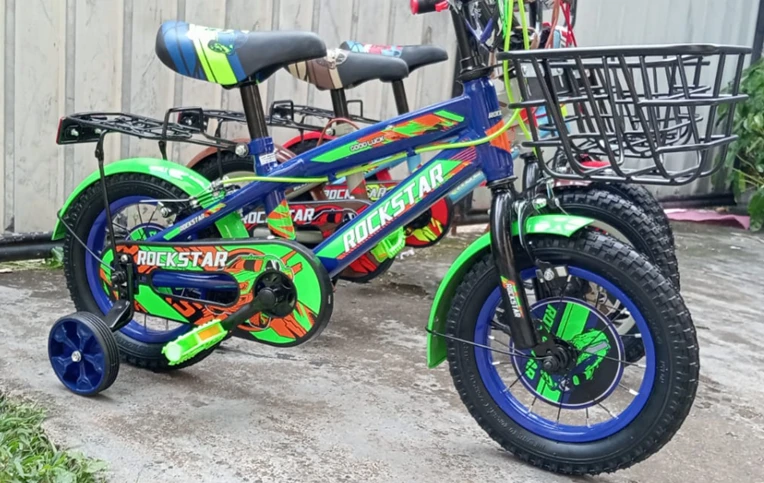 12 inch Boys Rockstar Bicycle age 3-6 years